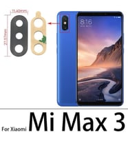 Xiaomi Mİ MAX 3 Arka Kamera Camı Lens Yapışkanlı