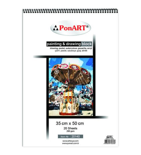 Ponart Painting & Drawing Block 35x50 cm 20 Sayfa 20140