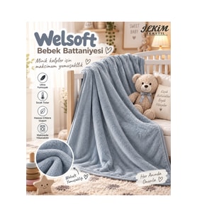 Welsoft Bebek Battaniyesi - 105x155 cm Ultra Yumuşak & Hafif