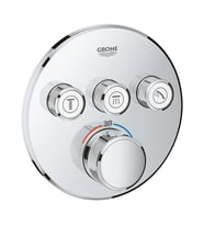 Grohtherm Smartcontrol Ankastre Banyo Bataryası Yuvarlak.3çıkışlı(Sıvaaltı Hariç)