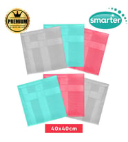 SMARTER PREMİUM 6LI MİKROFİBER TEMİZLİK BEZİ (40x40) (Yeşil)