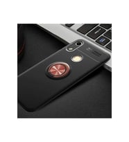 Huawei Honor 8A Uyumlu Kılıf Zore Ravel Silikon Kapak (Siyah-Rose Gold)