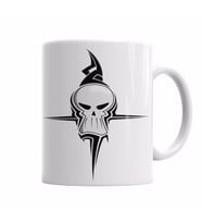 Caveira Tribal Kupa Bardak Porselen