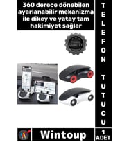 #TelefonTutucu Navigasyon Standı Akıllı Tutacak Araba Tasarımlı Araç İçi 360 Derece Telefon Tutucu