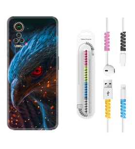 General Mobile GM 21 Pro GM 22 Pro Plus Kılıf Kablo Koruma Spiral Silikon Şahin 1756