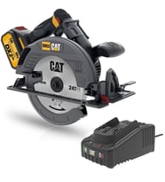 CAT DX53BC 18Volt 2.0Ah Li-ion 185mm Tek Akülü Kömürsüz Profesyonel Daire Testere