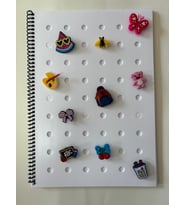 Adalinhome Charm Kapaklı A4 Spiralli Çizgili Fun Defter  (80 Yaprak) (Beyaz)