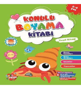 Konulu Boyama - Yeşil (5-6 Yaş)