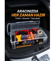 Çok Amaçlı 27 Parça Araç Acil Durum Ekipman Seti Düzenli Taşıma Kutulu