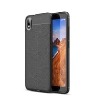 Xiaomi Redmi 7A Kılıf Pu-Deri Leather Pu Serisi Esnek Soft Ultra Protection (Siyah)