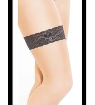 Fantezia Night Fantezi Dantelli Fiyonklu Siyah Bacak Bandı TG270436
