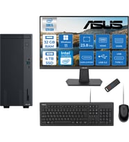 Asus Expertcenter P500MV Intel Core I5-13420H 32GB Ddr5 4tb SSD WIN11PRO 100Hz 23.8 IPS Mon. Minitower Masaüstü Bilgisayar WB5136216512B0DW15+Zettausbbellek