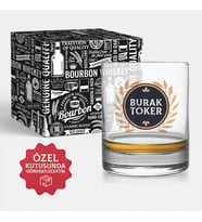 İsme Özel Viski Bardağı Şık Kutusunda