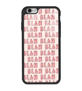 iPhone 6 Uyumlu Blah Blah Tasarımlı Glossy Telefon Kılıfı