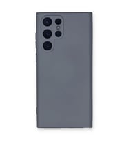 Samsung Galaxy S22 Ultra Kılıf Nano İçi Kadife Silikon - Gri