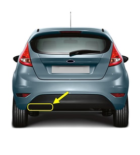 Ford Fiesta 2009-2012 Arka Tampon Çeki Demiri Kapağı 8A6117K922AB