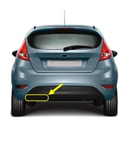 Ford Fiesta 2009-2012 Arka Tampon Çeki Demiri Kapağı 8A6117K922AB