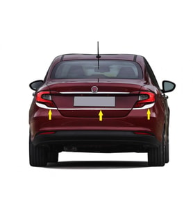 Fiat Egea Sedan Krom Stop Kaşı 3 parça 2015 ve üzeri P.Çelik