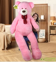 Pandamkee 200 cm Papyonlu Büyük Ayıcık (%100 Yerli) (Pembe)