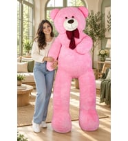 Pandamkee 200 cm Papyonlu Büyük Ayıcık (%100 Yerli) (Pembe)