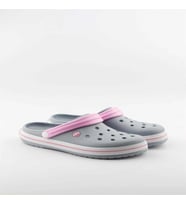 Akınal Bella Unisex Sabo Terlik Hastane Terliği Buz Gri-Pembe