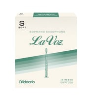 D'Addario RIC10SF La Voz Soprano Saksafon Kamışı Soft Sertlik (Başlangıç) - 10'lu Paket  En Yumuşak Başlangıç Seviyesi ve Hızlı Cevap