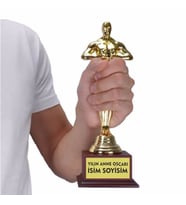 Oscar Heykeli 27 cm Ahşap Ayaklı - YILIN ANNESİ-ODK-03