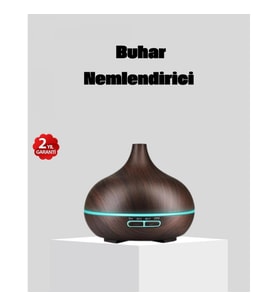 Mey İthalat® 550 ml Büyük Su Hazneli Ultrasonik Nemlendirici ve Aromaterapi Difüzörü