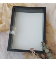 30x40 Cm Siyah Fotoğraf Bölümsüz! İsimsiz Ledli! Gül Saklama Kutusu