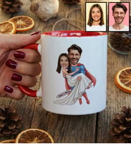 Kişiye Özel Karikatürlü Sevgiliye Hediye Kupa Bardak Sevgililer Günü Hediyesi