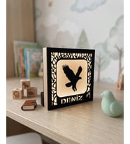 Kişiye Özel Kartal Temalı Dekoratif LED Gece Lambası