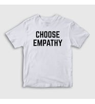 Presmono Unisex Çocuk Beyaz Choose Empathy Selena Gomez T-Shirt 319998tt (Beyaz)