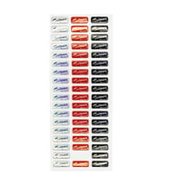 Sticker Kabartmalı Stiker Defter, Planlayıcı Etiket Atatürk mini imza(cb468) 16x7 cm