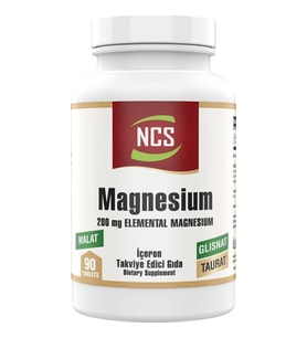 Ncs Magnesium Malat Taurat Glisinat 90 Tablet Element Formül