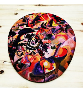 Wassily Kandinsky - Oval Mouse Pad Bilek Destekli 1