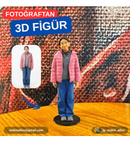 MakinaFleo Kişiye Özel 3D Tekli Figür (20cm)