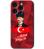 İphone 15 Pro Max Kılıf HD Desen Baskılı Kılıf - Atatürkiye