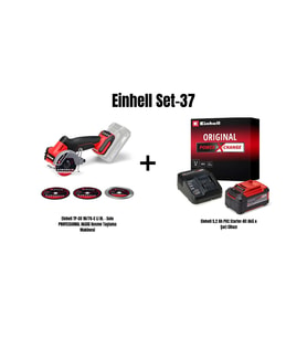 Einhell Set-37 (Einhell TP-CO 18/76-C Li BL Akülü Kesme Taşlama Makinesi+5,2 Ah Akü & Şarj Cihazı)