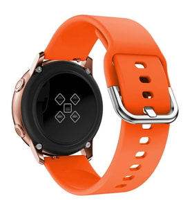 ​​Amazfit Pace GTR 2 2E Lite 47mm Kordon Silikon Bileklik Kopçaklı Kordon BHR (Turuncu)