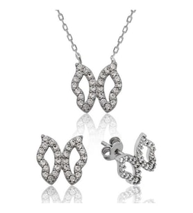 925 Ayar Gümüş Kelebek Set (Karışık)