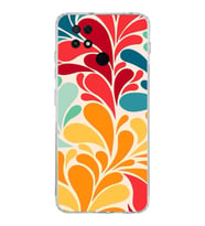 PrintiFy POCO C40 ile Uyumlu Retro Color 5  Kamera Korumalı Şeffaf  Kılıf