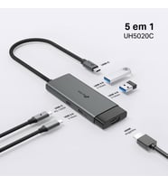 Tp-Link Uh5020C  Usb-C 5-In-1 Hub  4K@60Hz Hdmi  100W Hızlı Şarj  2× Usb-A Port  1× Usb-C Port (Çok Renkli)