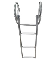 TEKNE MERDİVENİ KATLANABİLİR TELESKOPİK MERDİVEN 3 KROM TUTAMAKLI 92CM