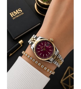 RMS Romanson Vintage Mini Kasa Özel Kordon 2 Yıl Garantili 3 Atm Kadın Kol Saati+Bileklik A2145.413