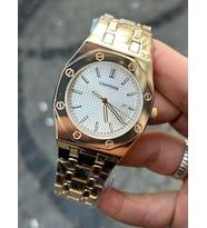 Elegan Tasarım Beyaz Renk Kadran ve Şık Gold Renk Kasa Choppers Marka Lüks Erkek Kol Saati