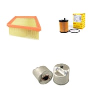 Bosch Filtre Bakım Seti Ford B-Max 1.5 1.6 TDCI Dizel 2012-2014 Hava + Yağ f. + Yakıt Filtre Bosch