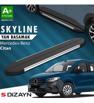 S-Dizayn Mercedes Citan Skyline Krom Yan Basamak 193 Cm 2012-2021 A+ Kalite