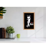 BK Home Godfather Baba Tasarımlı Dekoratif Retro Ahşap Tablo-1