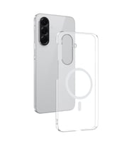 Samsung Galaxy A36 Kılıf Kablosuz Şarj ve Magsafe Destekli SlimSafe Premium Sert PC Silikon Kapak (Renksiz)
