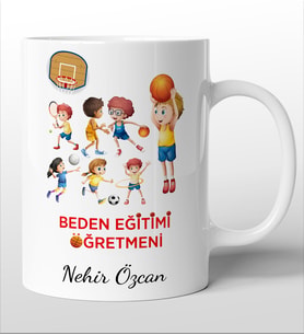 Beden Eğitimi Öğretmenlerine Özel Kişiselleştirilebilir Kupa Bardak. 4